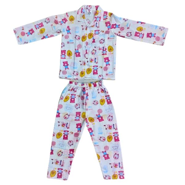 Baby night suit - White